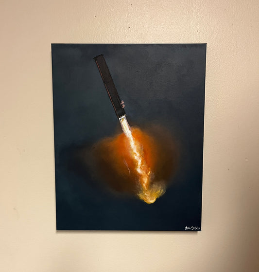 16x20 “Flamey End Down”