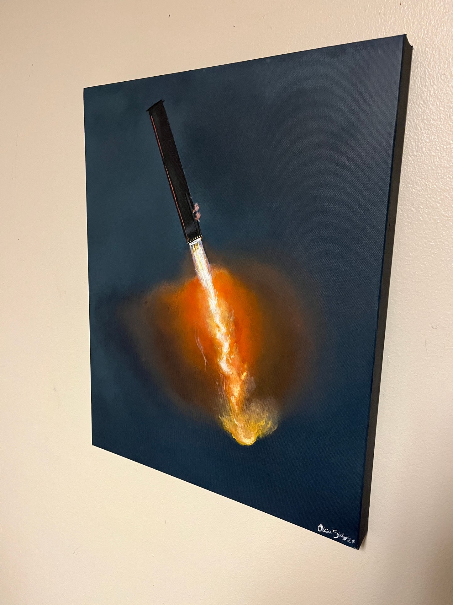 16x20 “Flamey End Down”