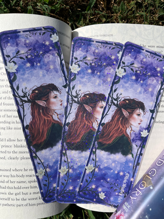 “Woodland Fae” Bookmark 2x7 inches (double sided)