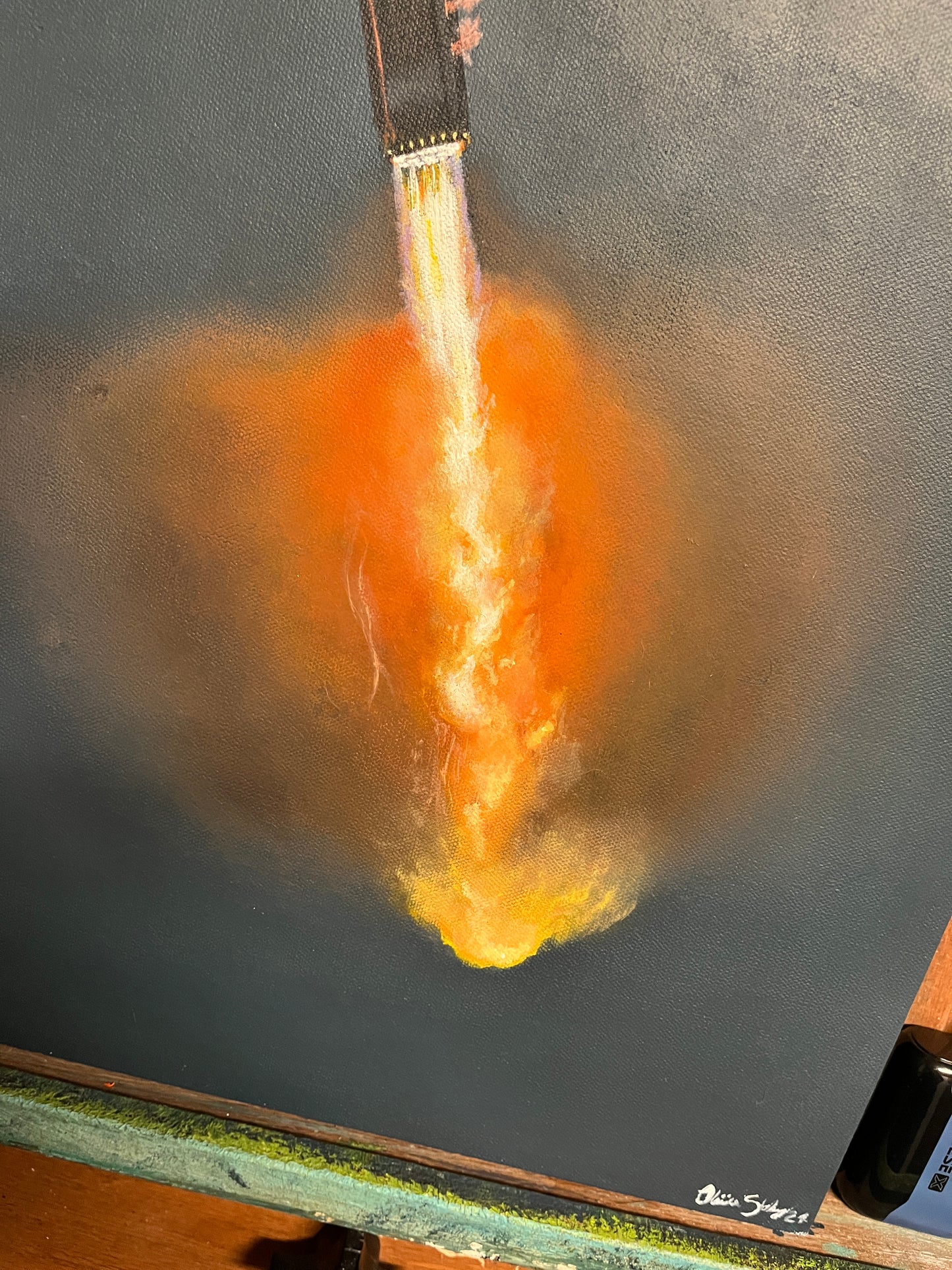 16x20 “Flamey End Down”