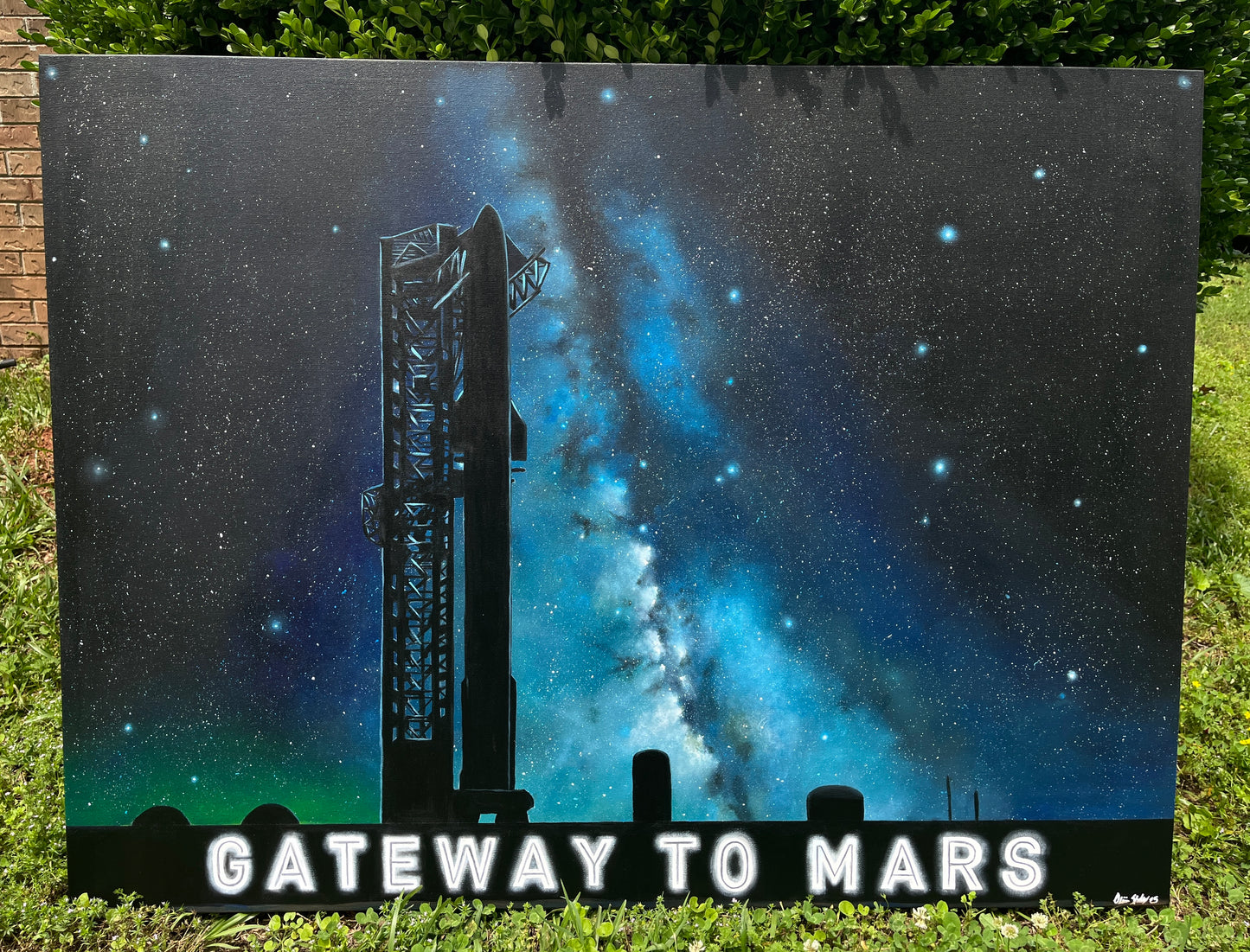 Mars is calling 36x48 inch