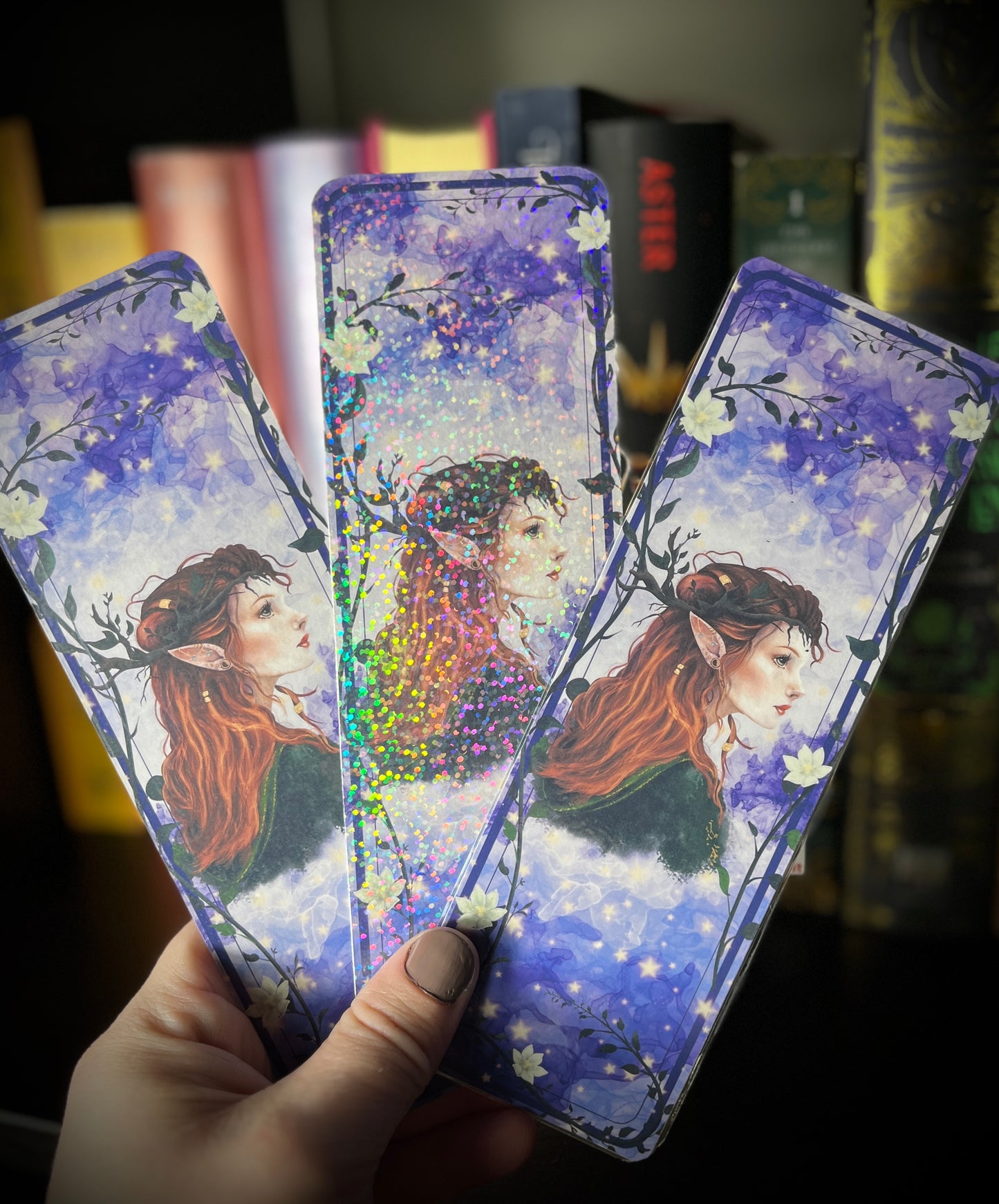 “Woodland Fae” Bookmark 2x7 inches (double sided)