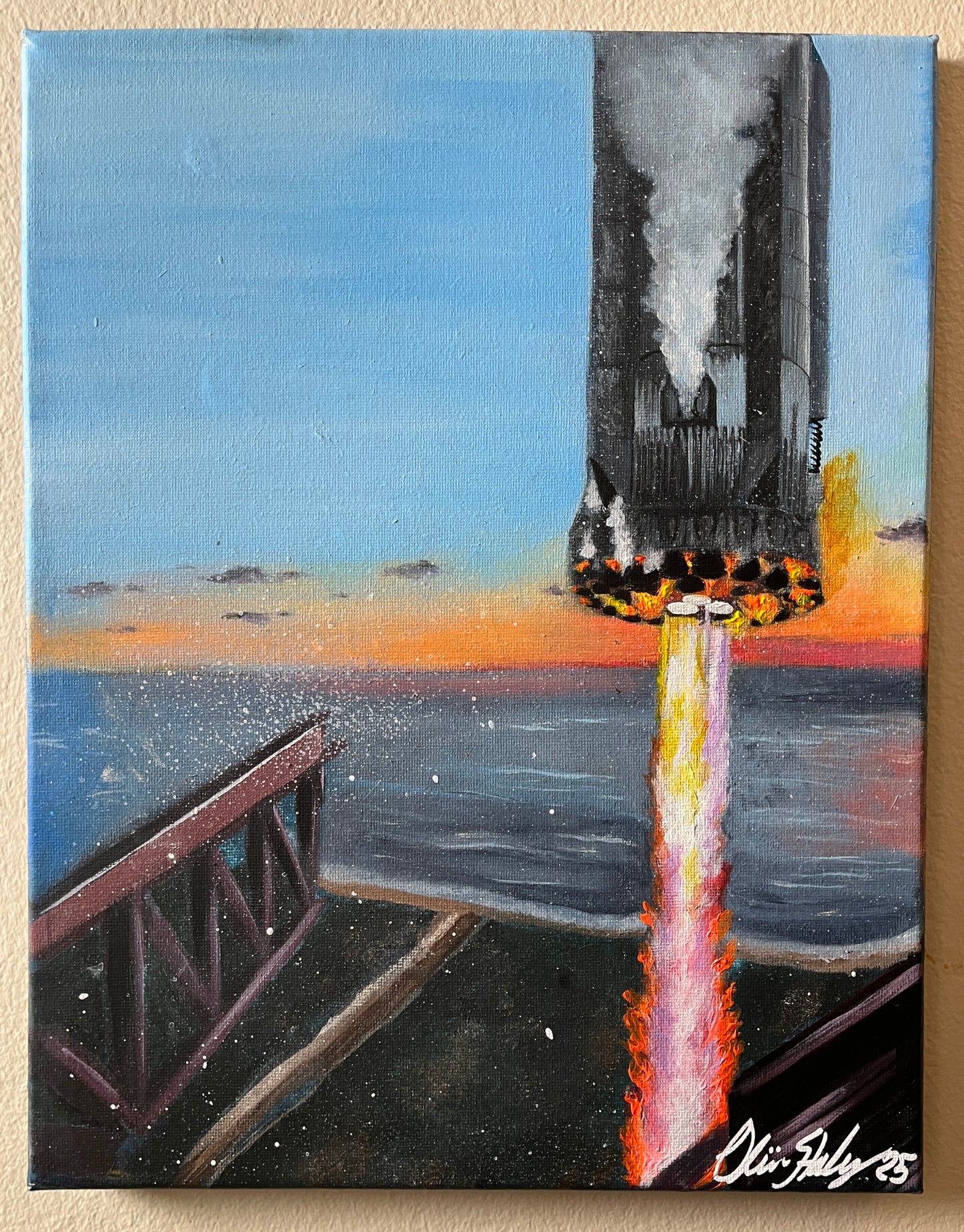 “Welcome Back” 11x14 inch acrylic ORIGINAL