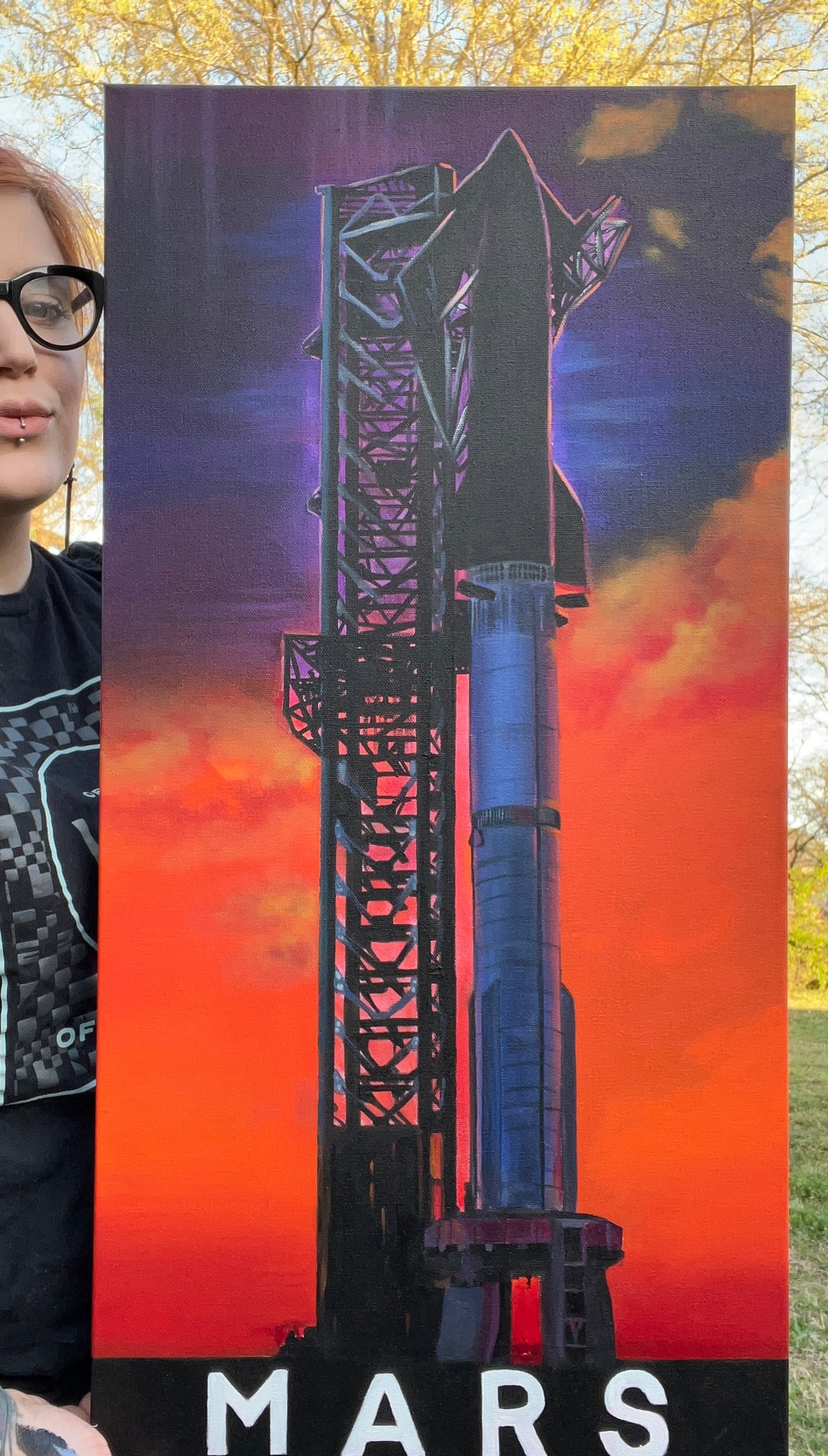 15x30 inches “Welcome to Starbase”