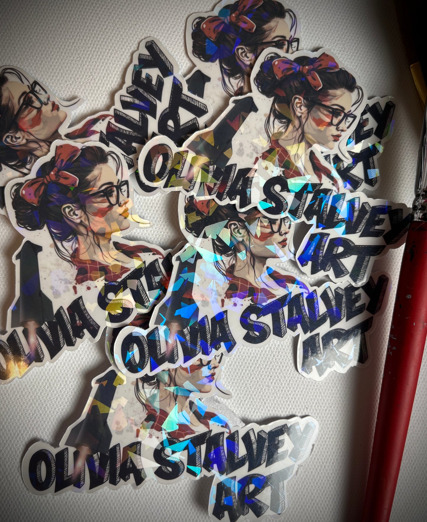 Olivia Stalvey Art Holographic shards