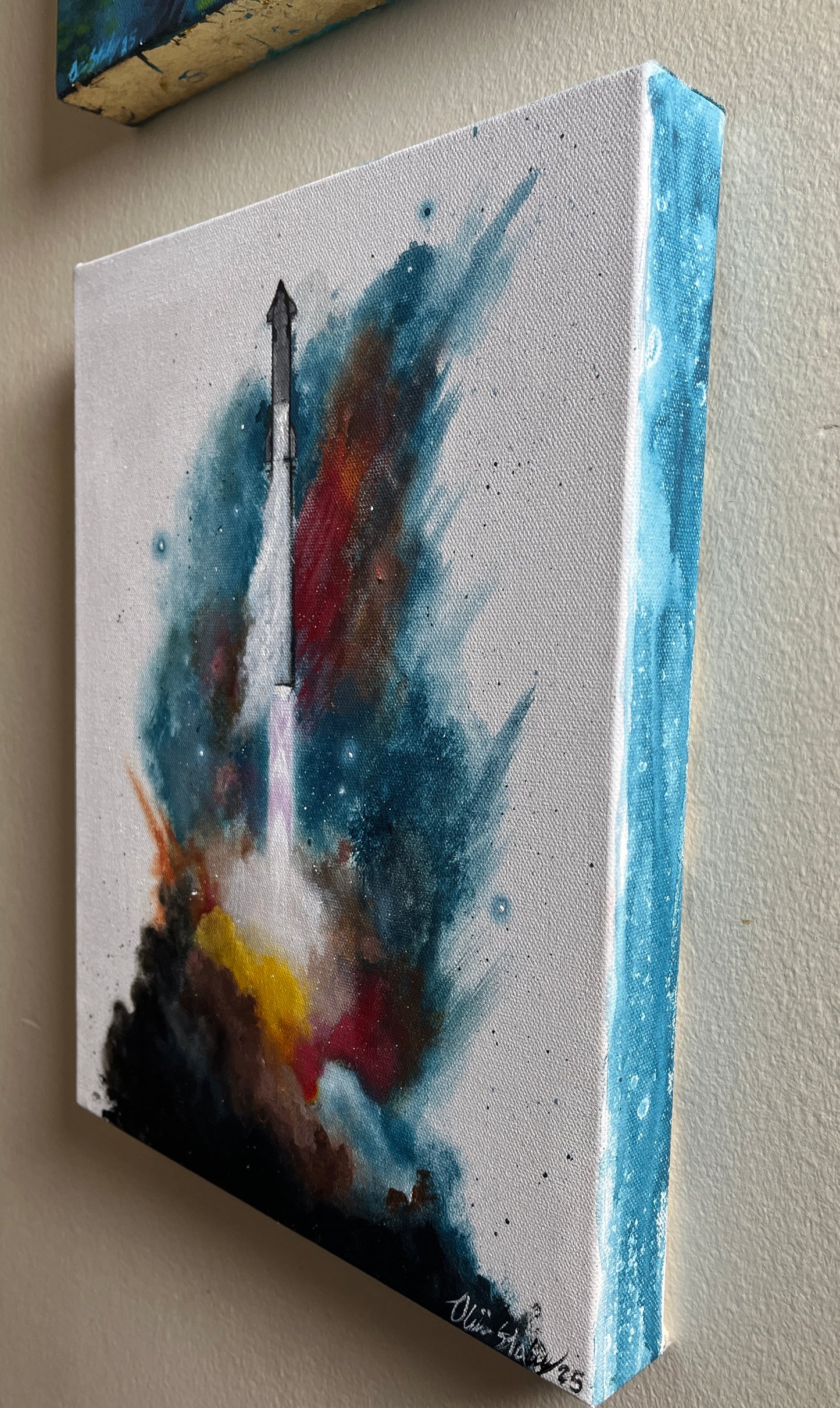 Do Not Go Gentle 11x14in original acrylic