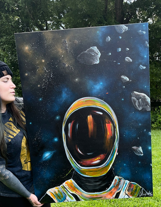 “Self Portrait” 30x40 in ORIGINAL acrylic