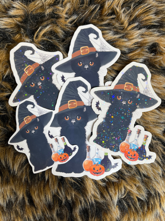Witch Cat Sticker