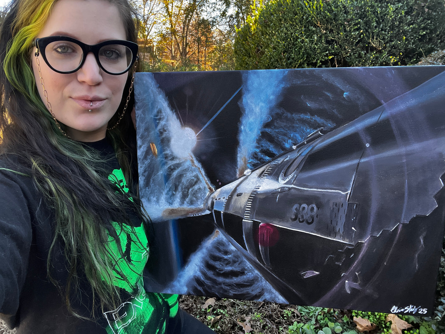 Mama I’m Coming Home 16x20 inch ORIGINAL Starship acrylic painting