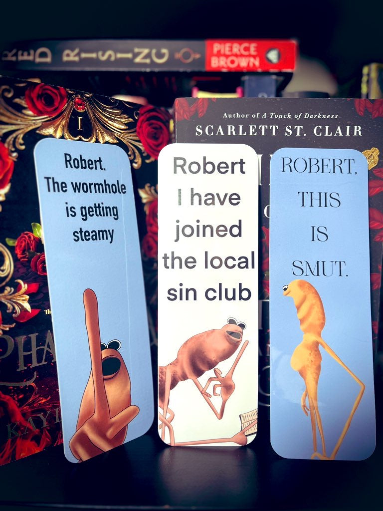 Marcus the Worm 2.5x7 inches (Double Sided) bookmark