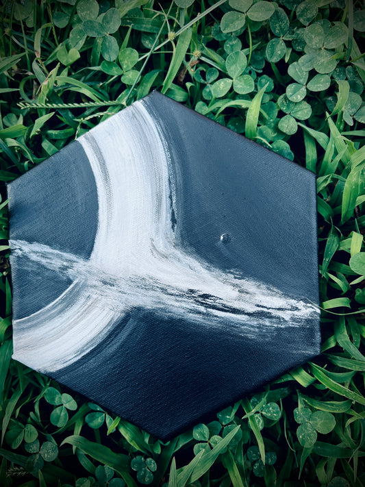 “A Final Goodnight” 8 inch Hexagonal original signed