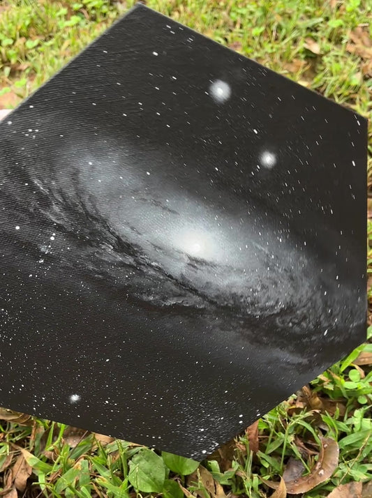 “Emergence” 10 inch hexagonal canvas ORIGINAL